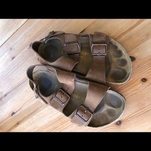 Brown Birkenstock Milano Sandals Size 41